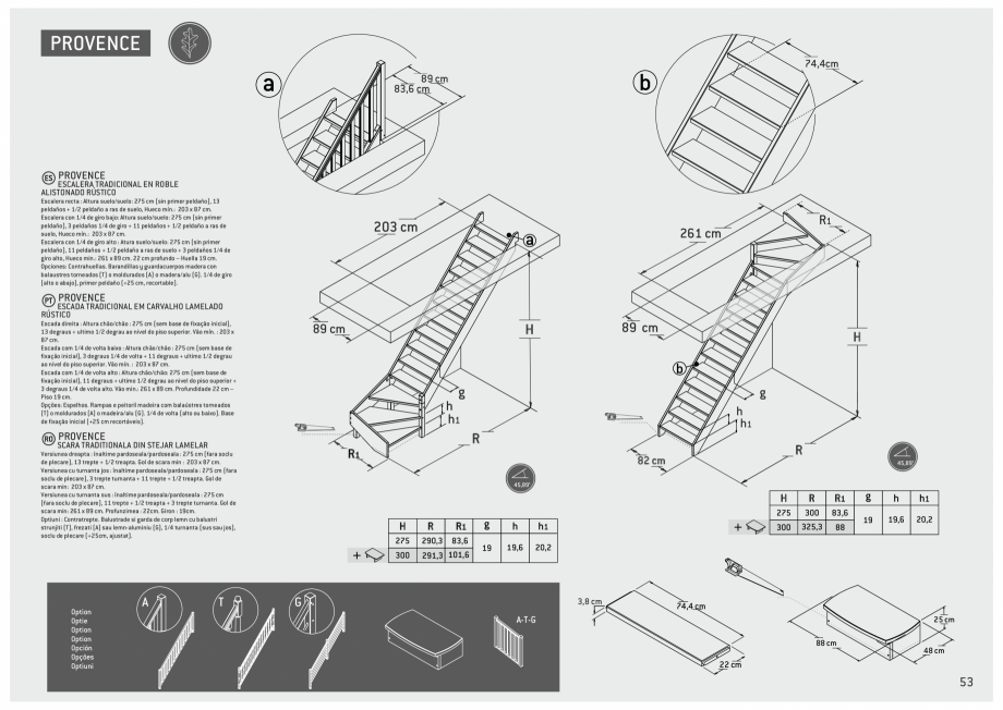 Pagina 54-Scari in kit din lemn si din metal SOGEM Catalog, brosura Romana, Engleza, Germana, Franceza,...