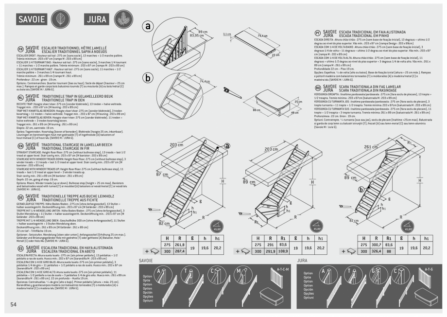 Pagina 55-Scari in kit din lemn si din metal SOGEM Catalog, brosura Romana, Engleza, Germana, Franceza,...