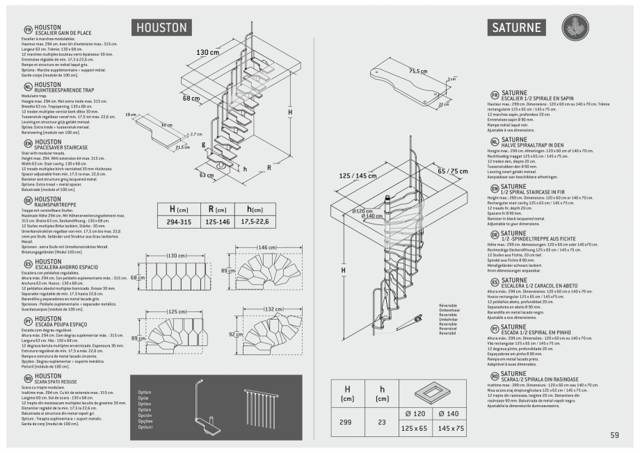 Pagina 60-Scari in kit din lemn si din metal SOGEM Catalog, brosura Romana, Engleza, Germana, Franceza,...