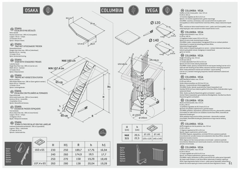 Pagina 62-Scari in kit din lemn si din metal SOGEM Catalog, brosura Romana, Engleza, Germana, Franceza,...