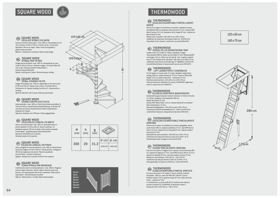 Pagina 65-Scari in kit din lemn si din metal SOGEM Catalog, brosura Romana, Engleza, Germana, Franceza,...