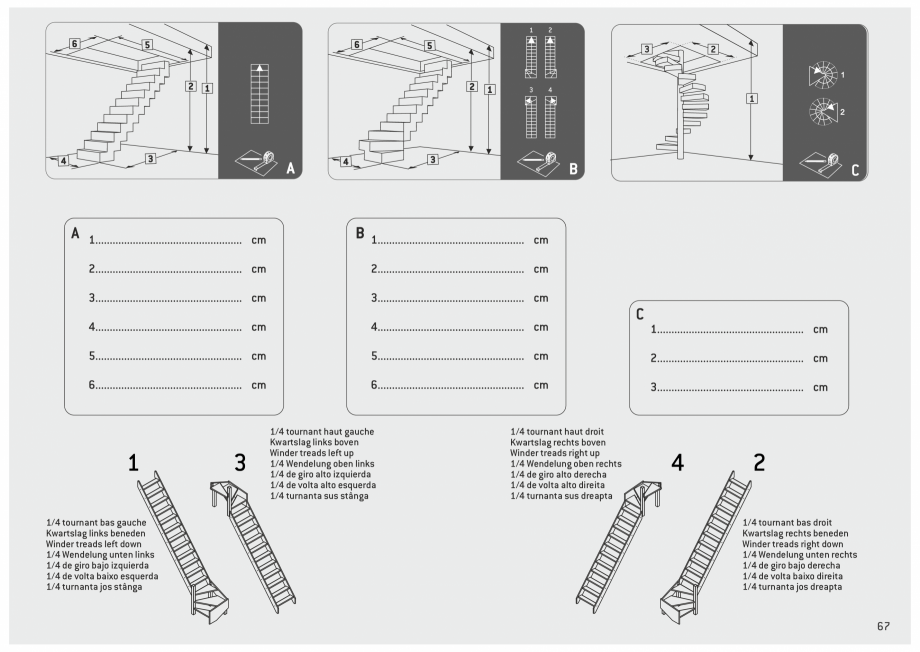 Pagina 68-Scari in kit din lemn si din metal SOGEM Catalog, brosura Romana, Engleza, Germana, Franceza,...