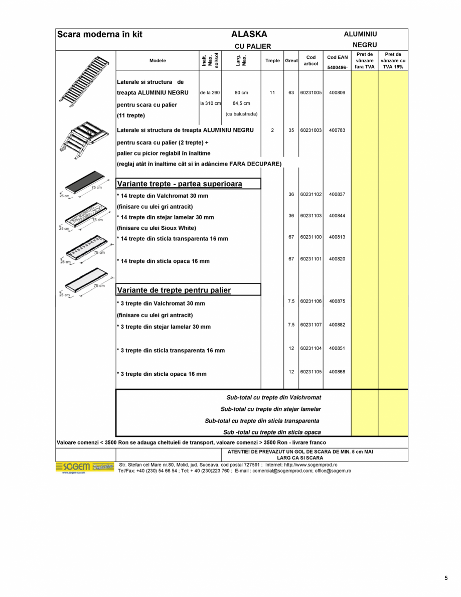 Pagina 6 - Scari moderne pe structura metalica  SOGEM Etna Fisa tehnica Romana 16 mm

12

60231105

...