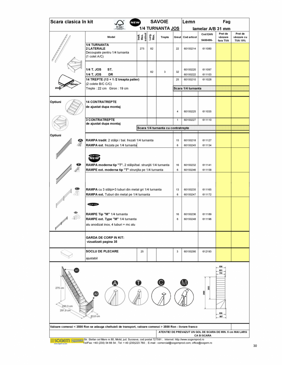 Pagina 32-Scari moderne pe structura metalica  SOGEM Etna Fisa tehnica Romana tefan cel Mare nr.80, Molid, jud...