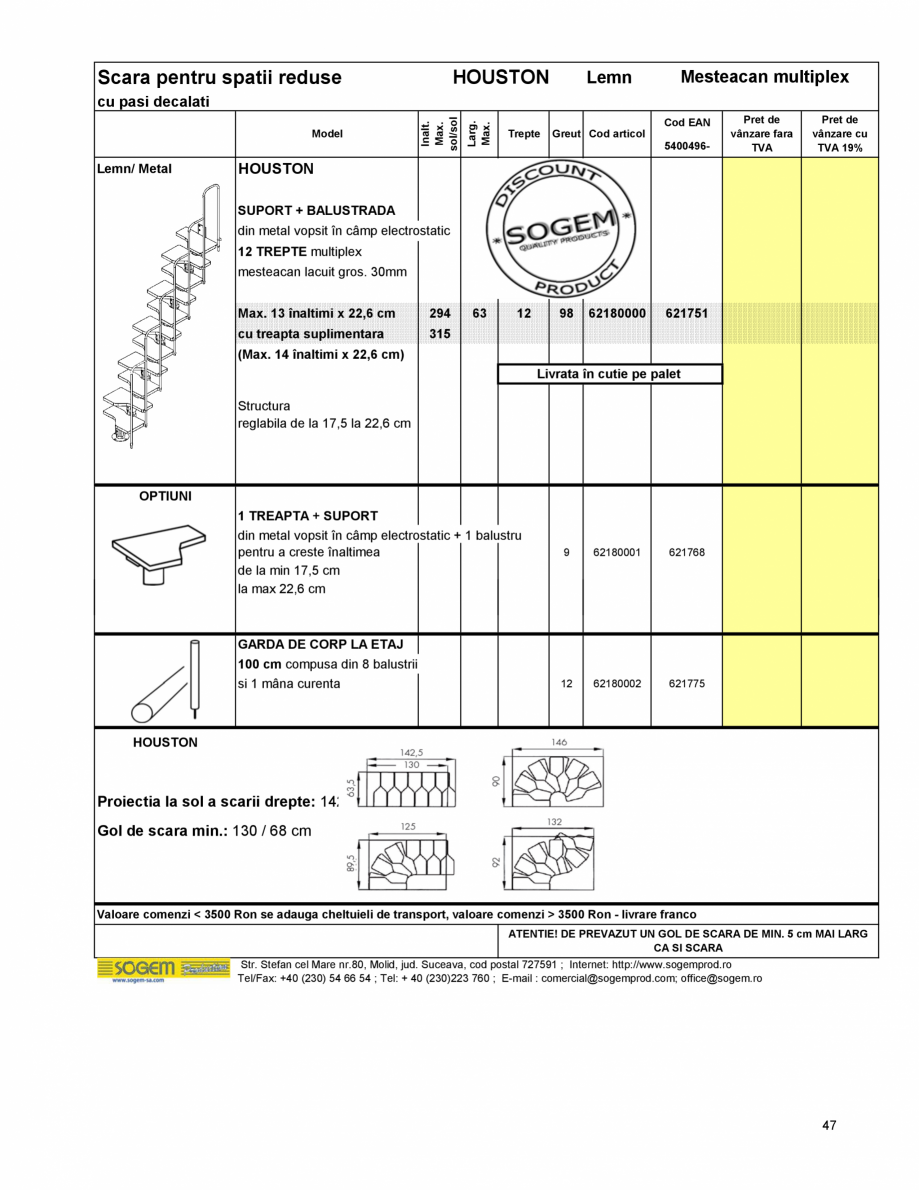 Pagina 50-Scari moderne pe structura metalica  SOGEM Etna Fisa tehnica Romana 60223

610922

60160236

610939
...