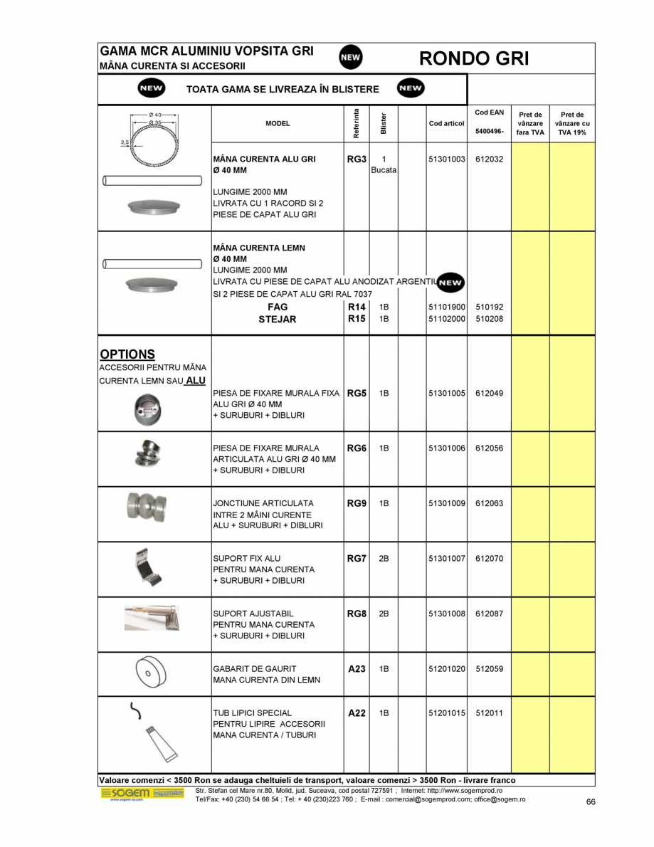 Pagina 72-Scari moderne pe structura metalica  SOGEM Etna Fisa tehnica Romana a A
Scara dreapta cu balustrada ...