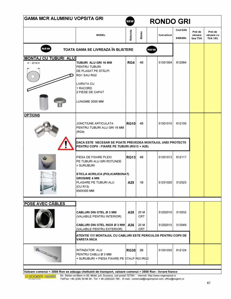 Pagina 73-Scari moderne pe structura metalica  SOGEM Etna Fisa tehnica Romana 0144010

604105

700

833
...
