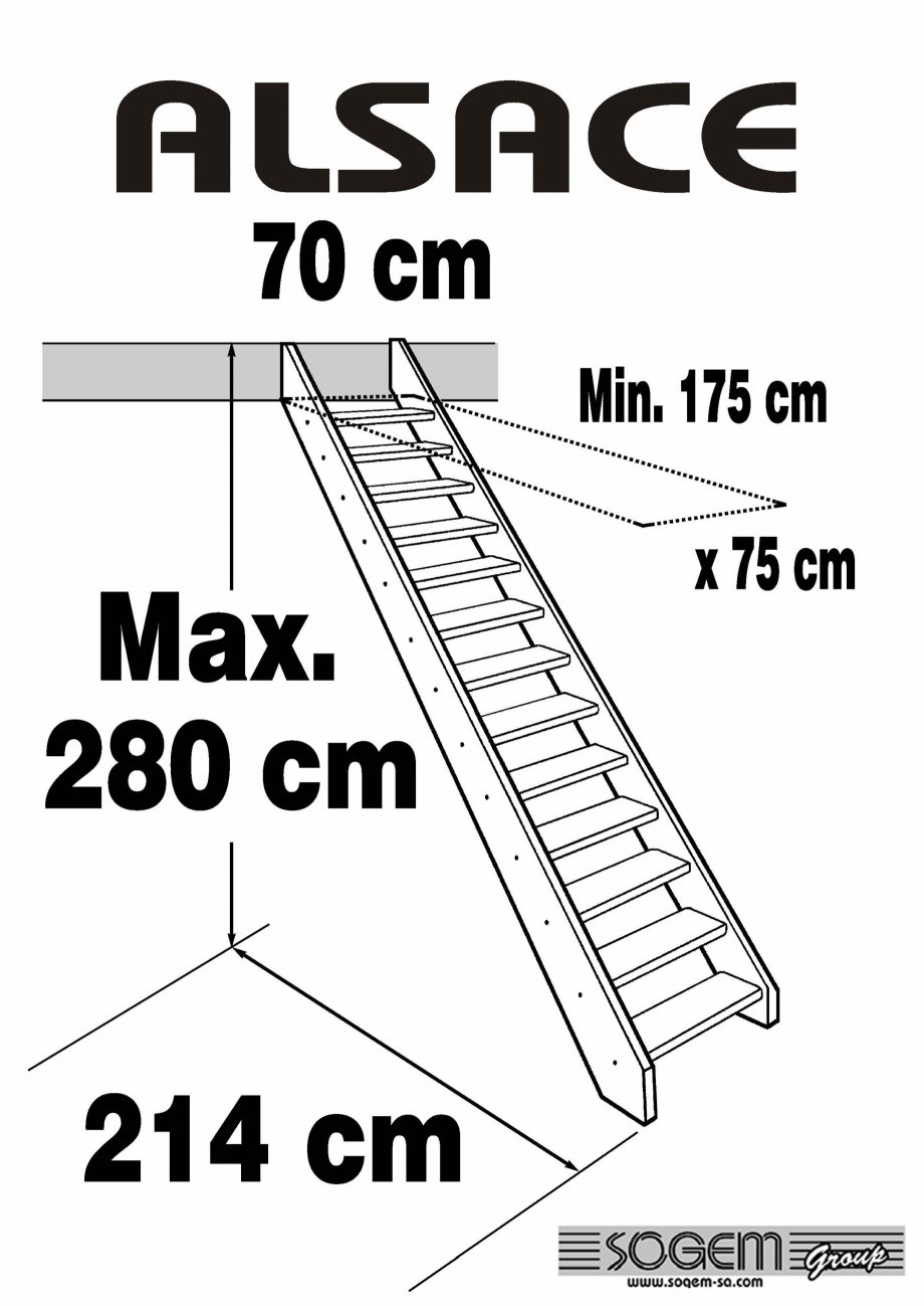 Pagina 1-Scara pe structura din lemn SOGEM Alsace Specificații tehnice Romana 