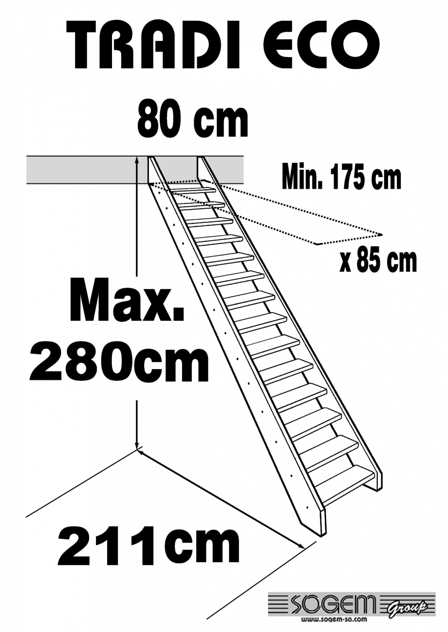 Pagina 1-Scara pe structura din lemn SOGEM Tradieco Specificații tehnice Romana 