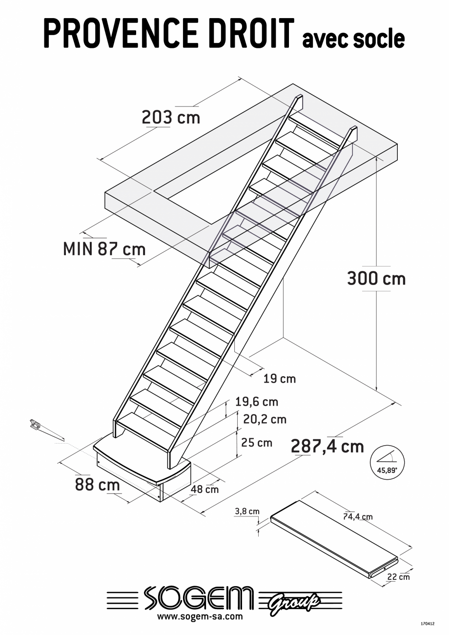 Pagina 2-Scari pe structura din lemn SOGEM Provence Specificații tehnice Franceza 