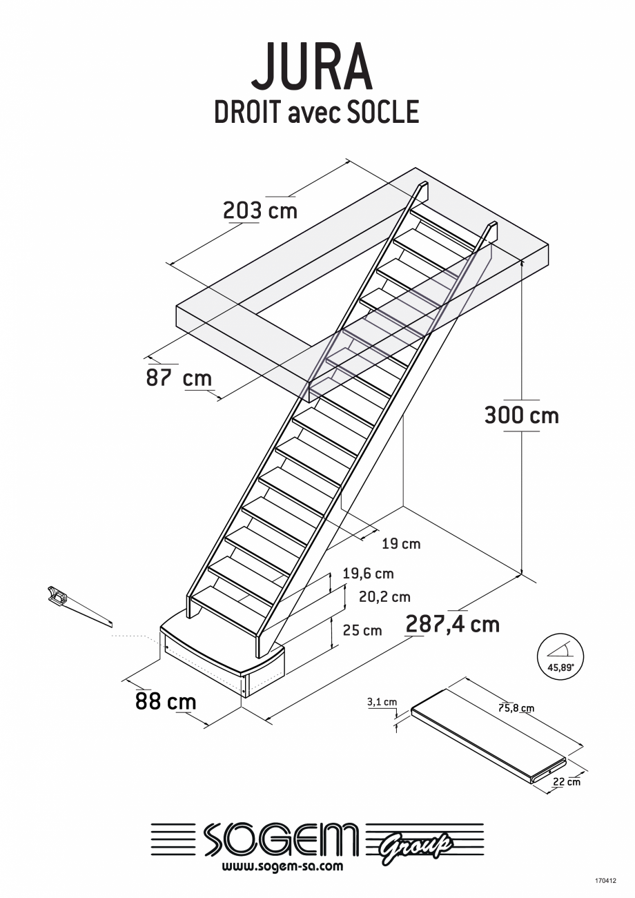 Pagina 2-Scari pe structura din lemn SOGEM Jura Specificații tehnice Romana 