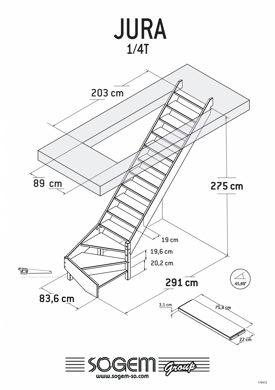 Pagina 3-Scari pe structura din lemn SOGEM Jura Specificații tehnice Romana 