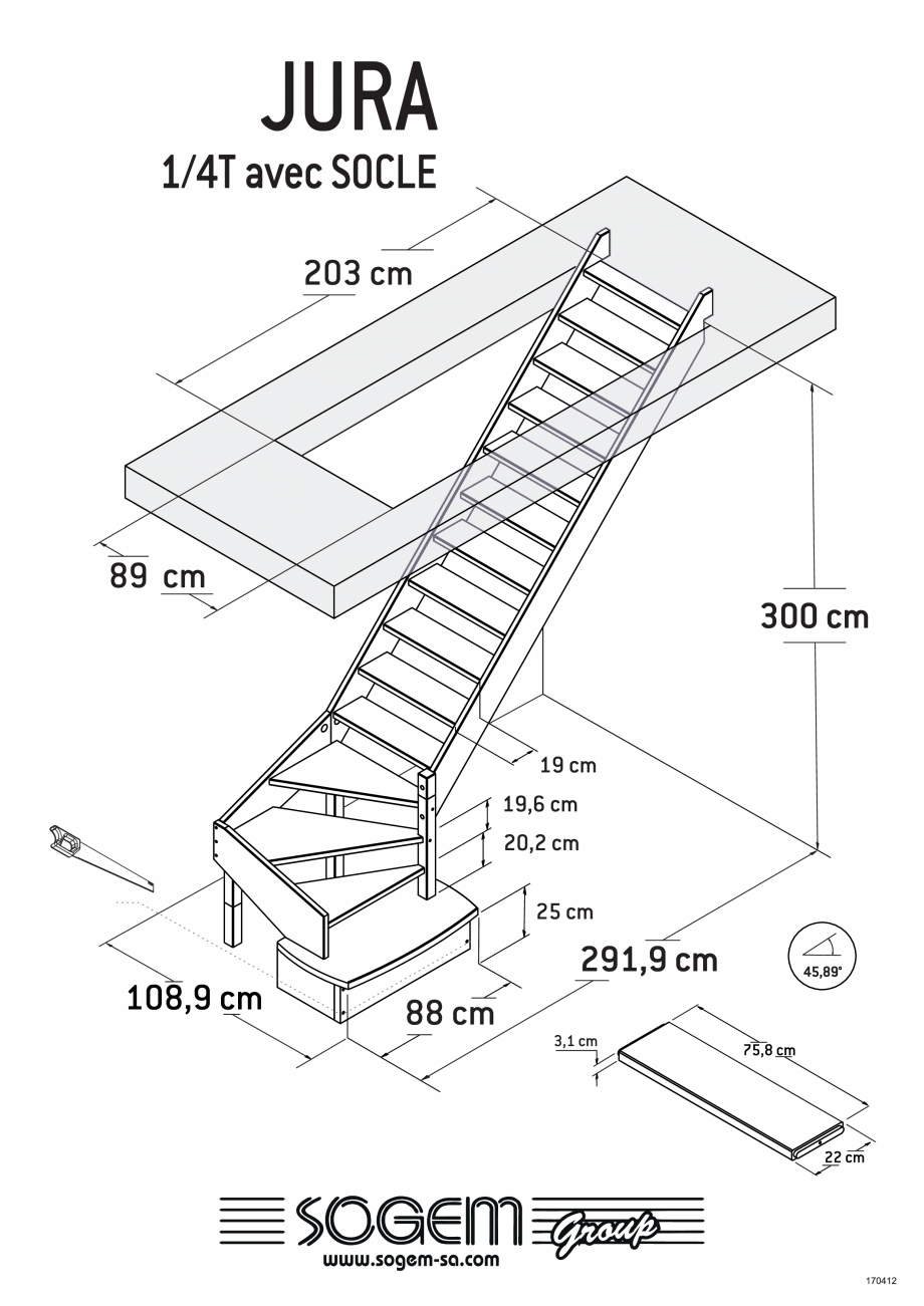 Pagina 4-Scari pe structura din lemn SOGEM Jura Specificații tehnice Romana 