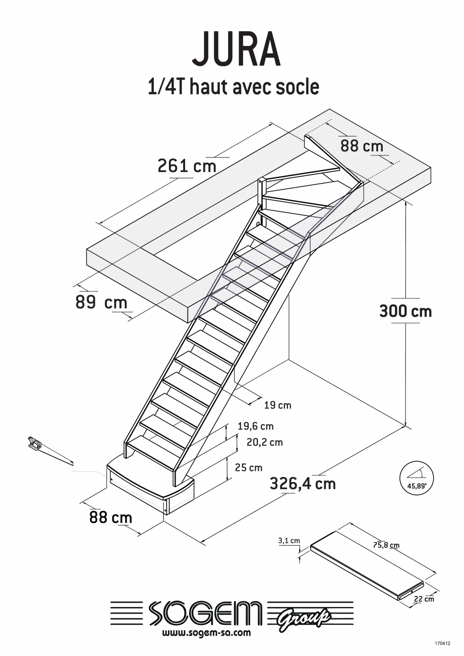 Pagina 6-Scari pe structura din lemn SOGEM Jura Specificații tehnice Romana 