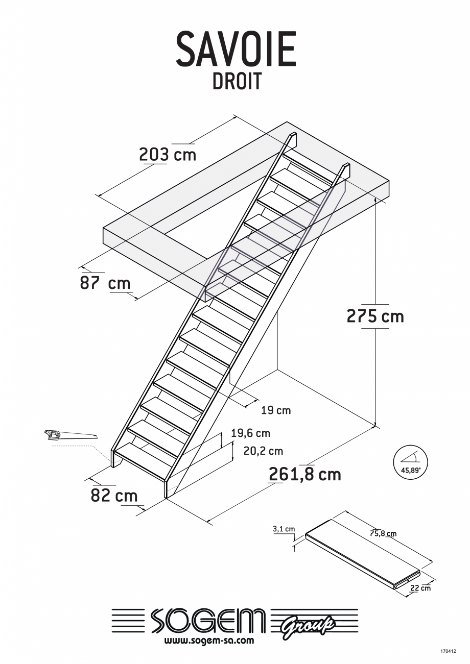 Pagina 1-Scari pe structura din lemn  SOGEM Savoie Specificații tehnice Romana 