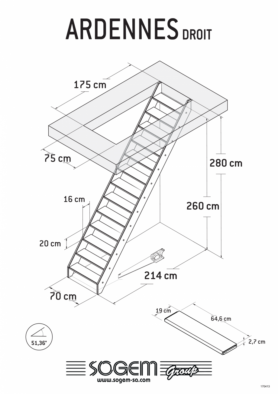 Pagina 1-Scari pe structura din lemn SOGEM Ardennes Specificații tehnice Romana 