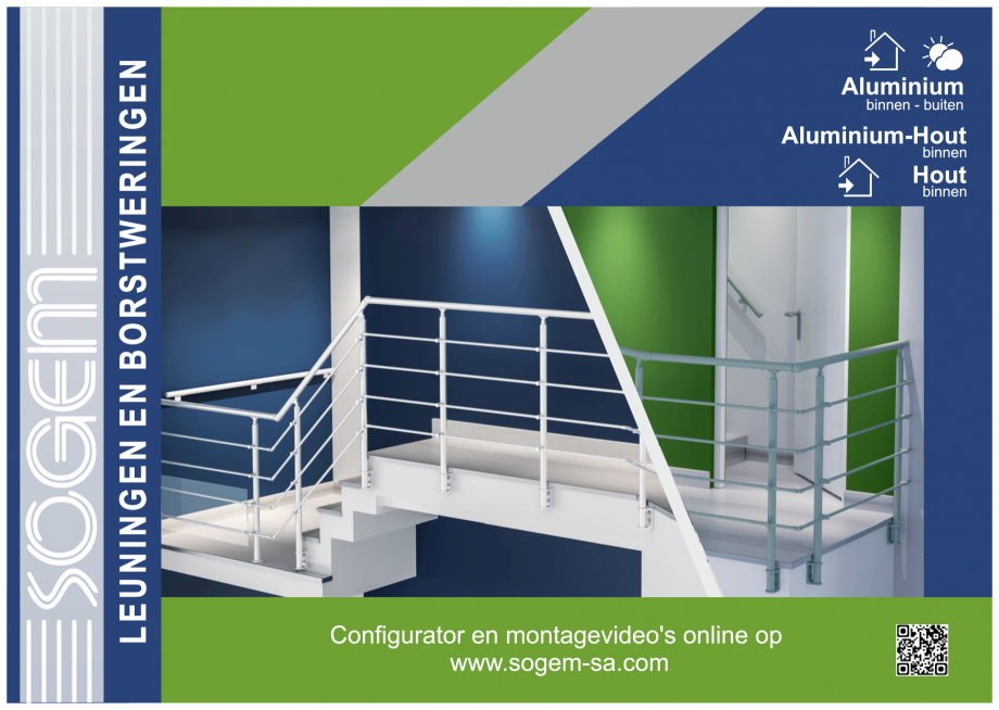Pagina 1-Accesorii - Balustrade din lemn si din metal SOGEM Catalog, brosura Olandeza 