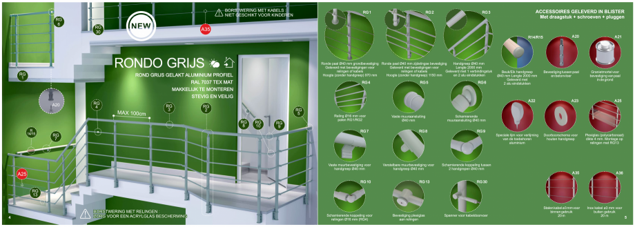Pagina 3-Accesorii - Balustrade din lemn si din metal SOGEM Catalog, brosura Olandeza 