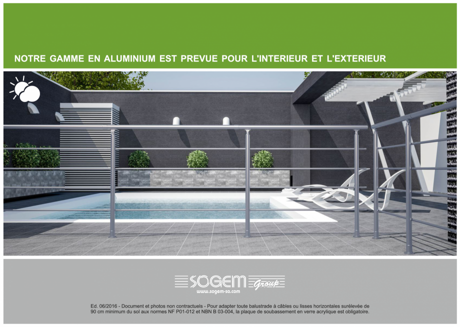 Pagina 9-Accesorii - Balustrade din lemn si din metal SOGEM Gomera Catalog, brosura Franceza 