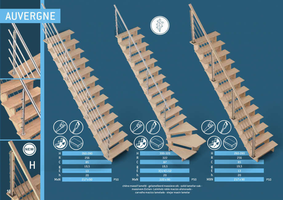 Pagina 11-Scari in kit din lemn si din metal SOGEM Catalog, brosura Romana, Engleza, Germana, Franceza,...