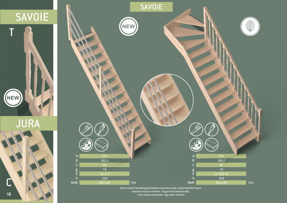 Pagina 19-Scari in kit din lemn si din metal SOGEM Catalog, brosura Romana, Engleza, Germana, Franceza,...