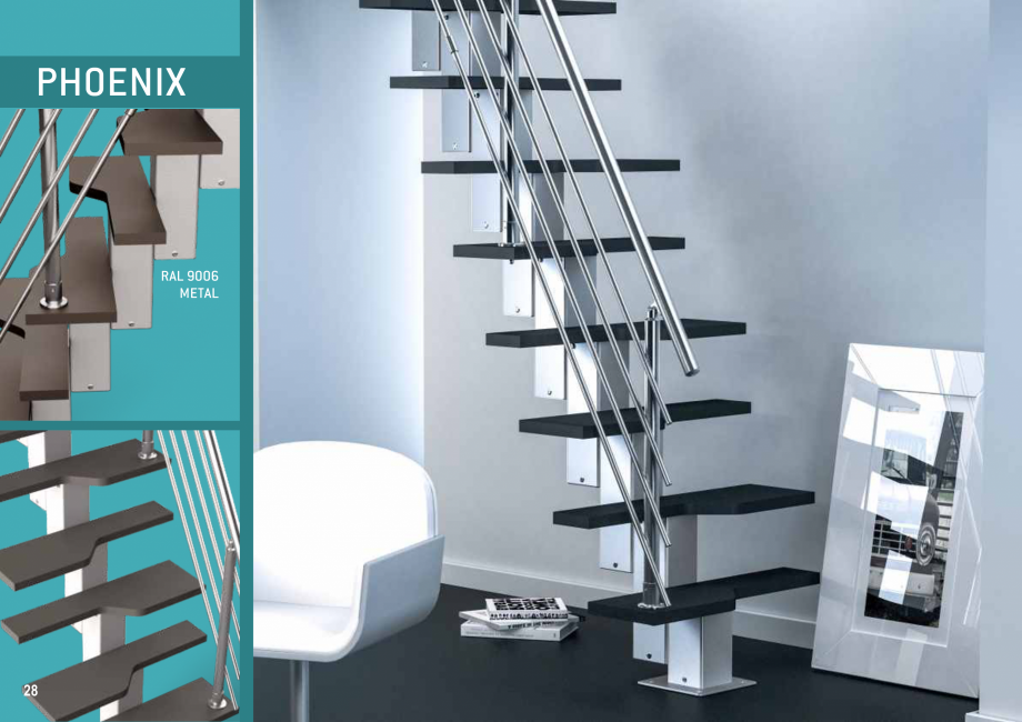 Pagina 29-Scari in kit din lemn si din metal SOGEM Catalog, brosura Romana, Engleza, Germana, Franceza,...