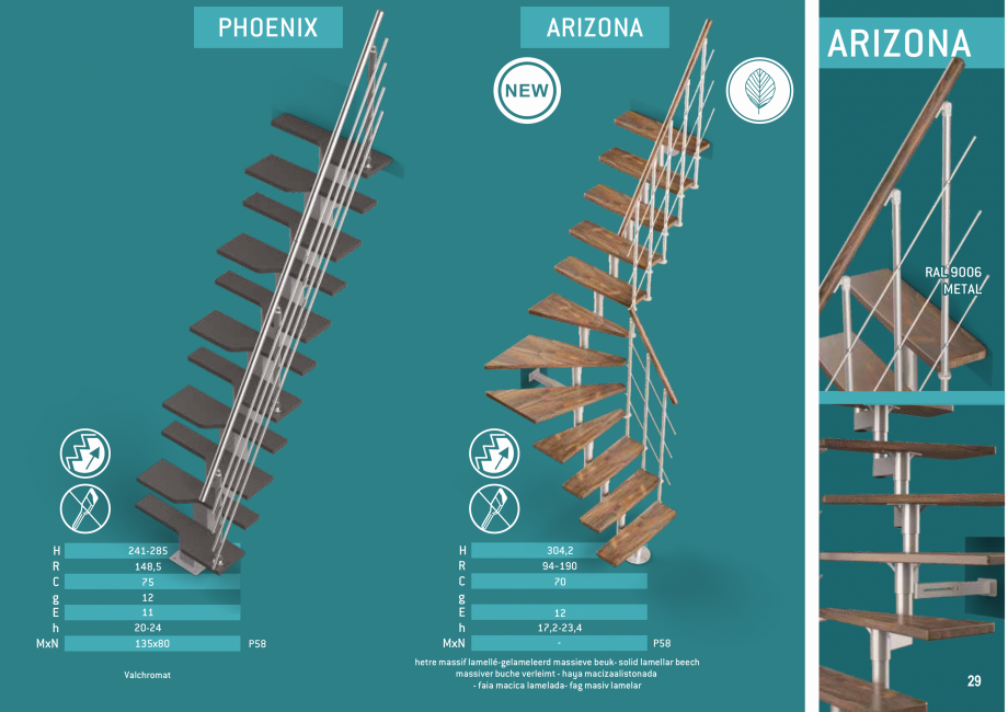 Pagina 30-Scari in kit din lemn si din metal SOGEM Catalog, brosura Romana, Engleza, Germana, Franceza,...