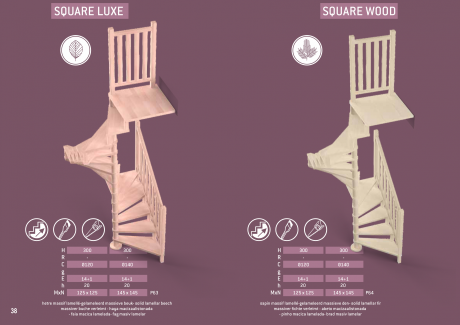 Pagina 39-Scari in kit din lemn si din metal SOGEM Catalog, brosura Romana, Engleza, Germana, Franceza,...