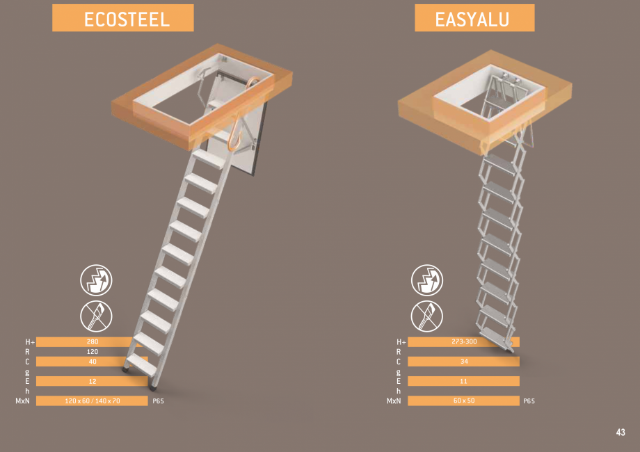 Pagina 44-Scari in kit din lemn si din metal SOGEM Catalog, brosura Romana, Engleza, Germana, Franceza,...