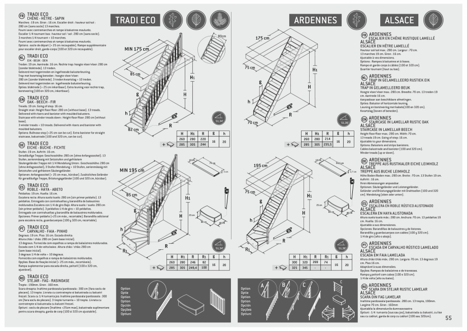 Pagina 56-Scari in kit din lemn si din metal SOGEM Catalog, brosura Romana, Engleza, Germana, Franceza,...