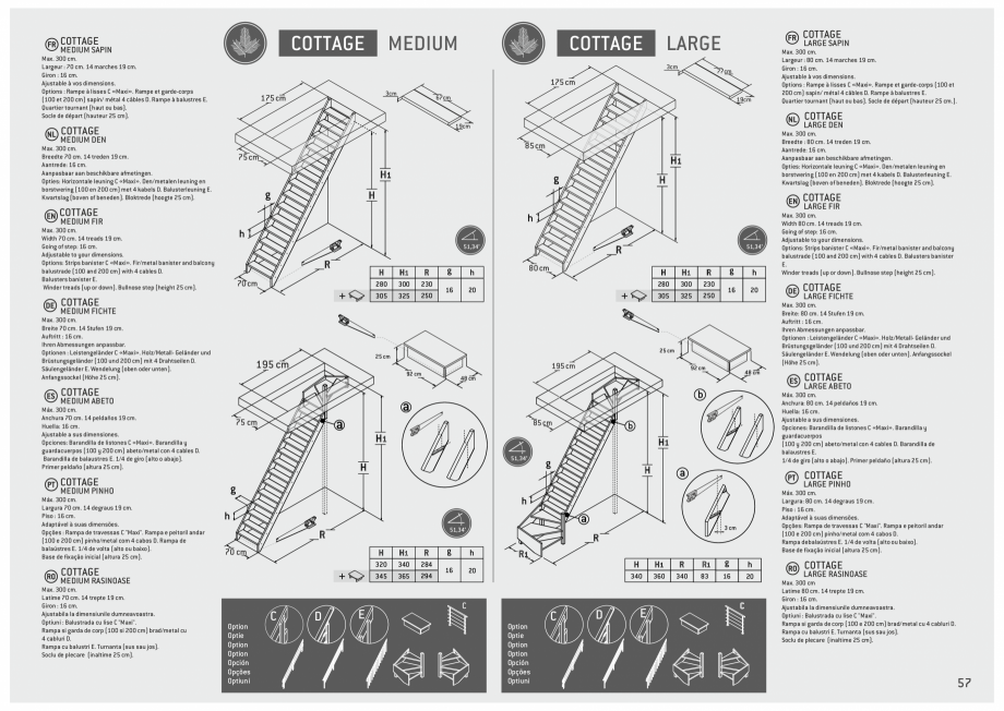 Pagina 58-Scari in kit din lemn si din metal SOGEM Catalog, brosura Romana, Engleza, Germana, Franceza,...