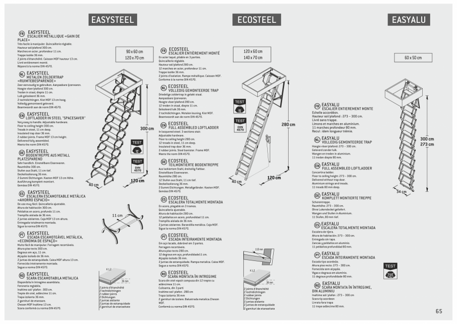 Pagina 66-Scari in kit din lemn si din metal SOGEM Catalog, brosura Romana, Engleza, Germana, Franceza,...