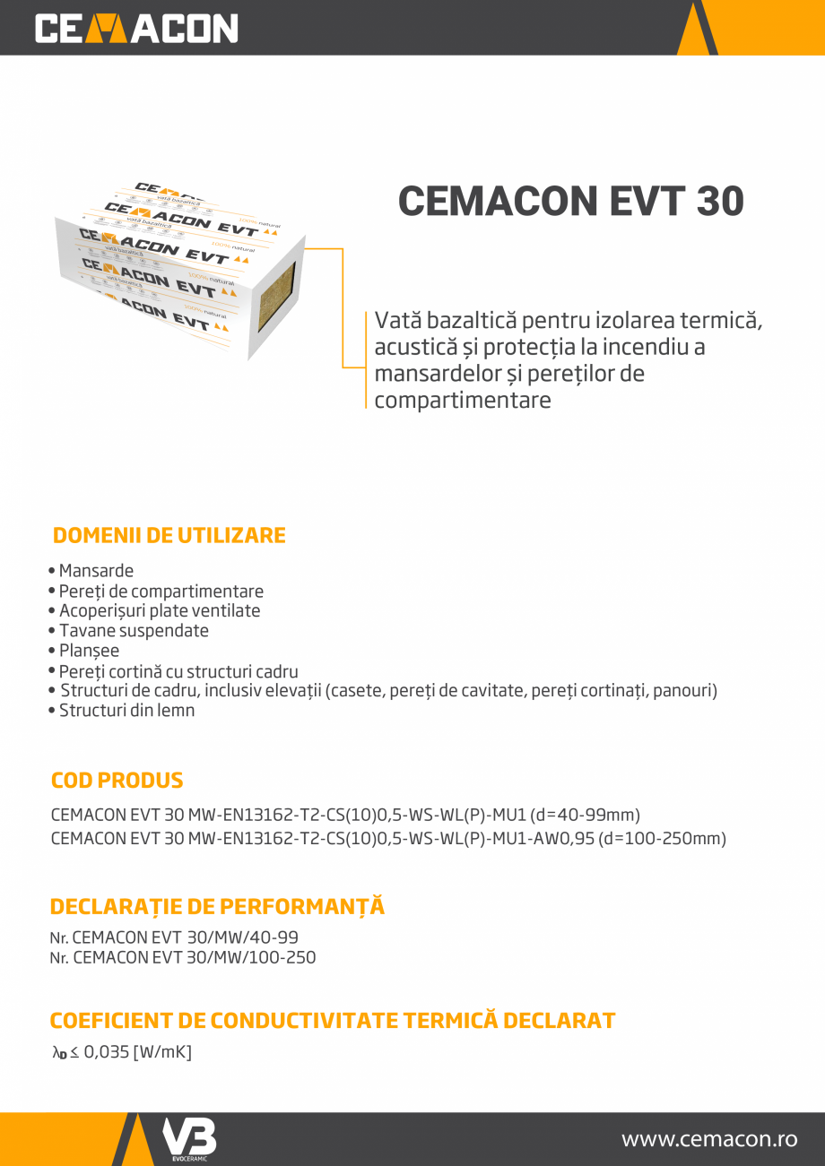 Pagina 1-Vata minerala pentru izolare termica, acustica si protectie la incendiu a mansardelor si...