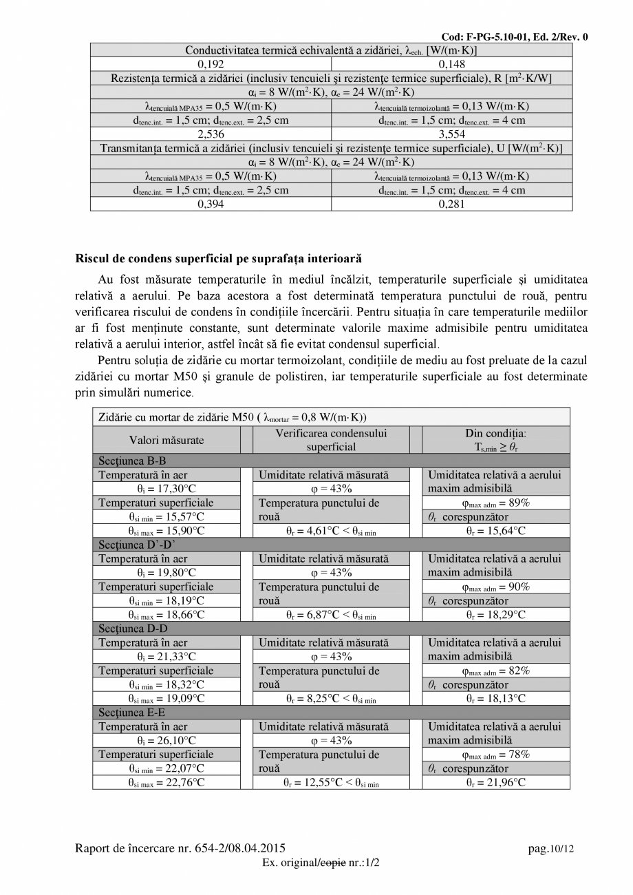 Pagina 10-Studiu termotehnic caramida Evoceramic CEMACON EVOCERAMIC EC 44 LM Catalog, brosura Romana or pe...