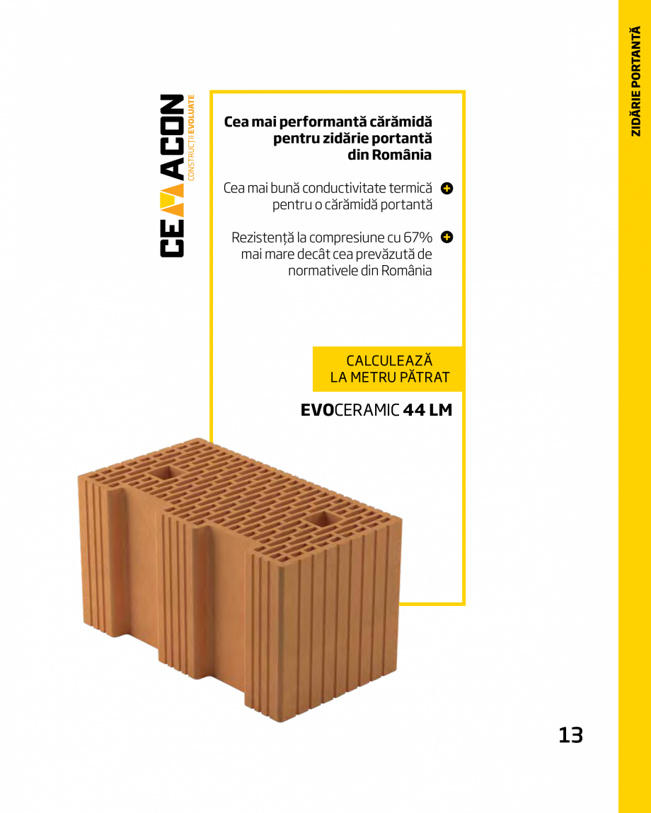 Pagina 13-Catalog produse 2017 CEMACON Catalog, brosura Romana zarea pereților de zidărie interiori,...