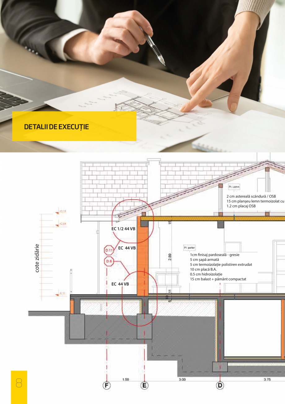 Pagina 8-Primul bloc ceramic portant cu vata bazaltica integrata CEMACON EVOCERAMIC EC 44 VB Catalog, brosura...