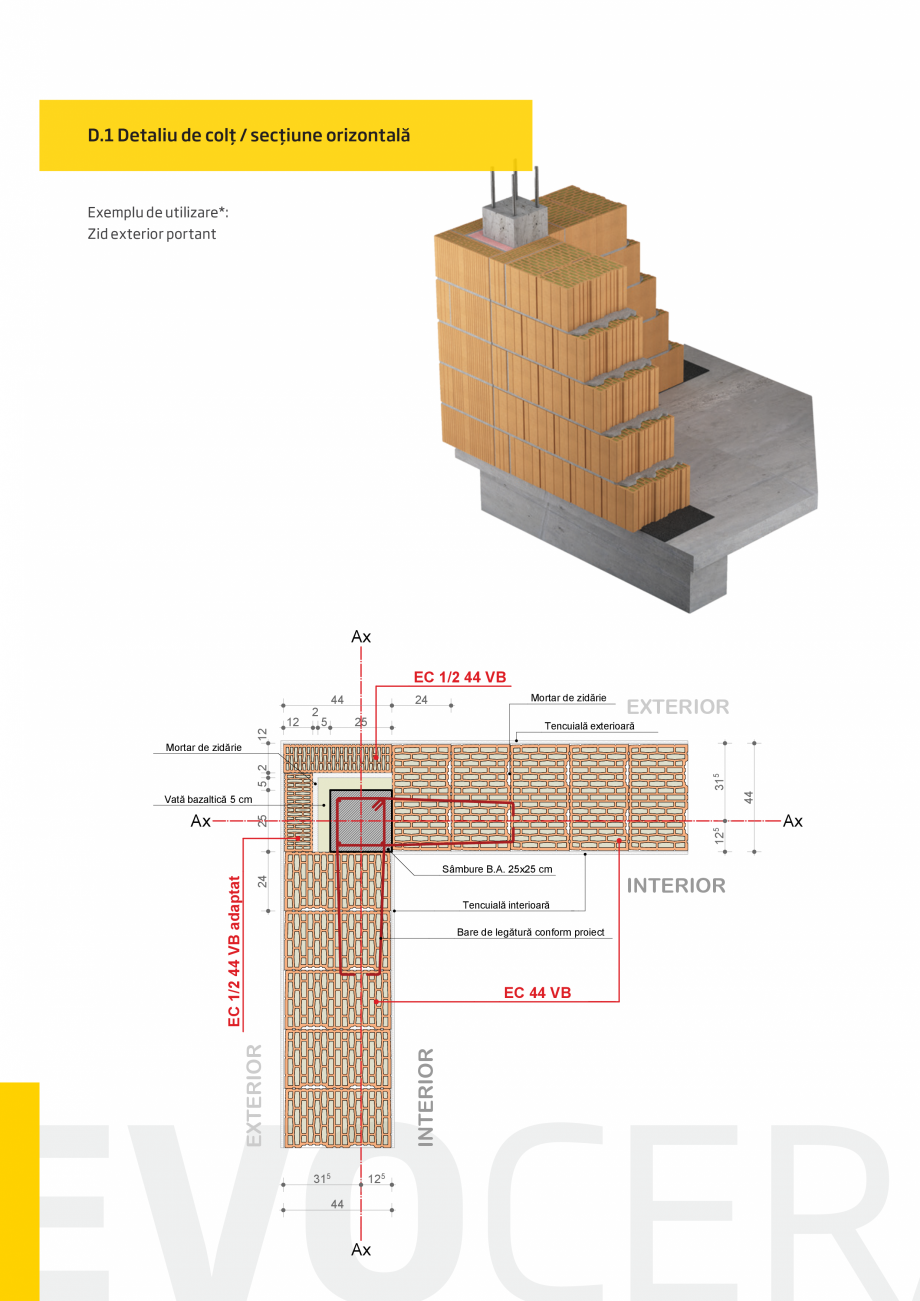 Pagina 10-Primul bloc ceramic portant cu vata bazaltica integrata CEMACON EVOCERAMIC EC 44 VB Catalog, brosura...