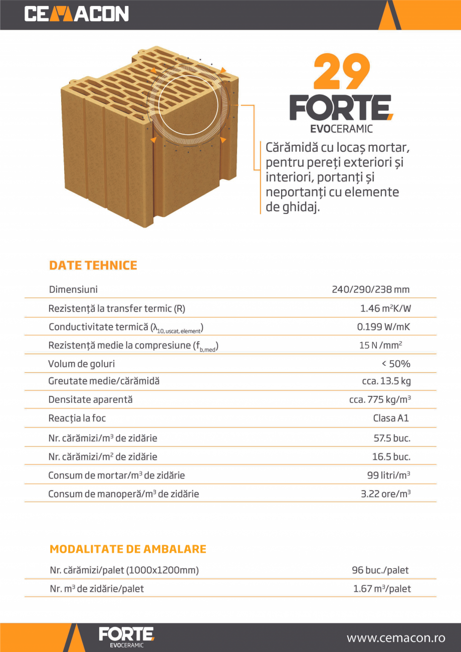 Pagina 1-Caramida cu locas mortar, pentru pereti exteriori si interiori, portanti si neportanti cu elemente...