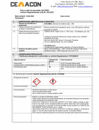 Fisa cu date de securitate - Mortar de zidarie clasic - M5