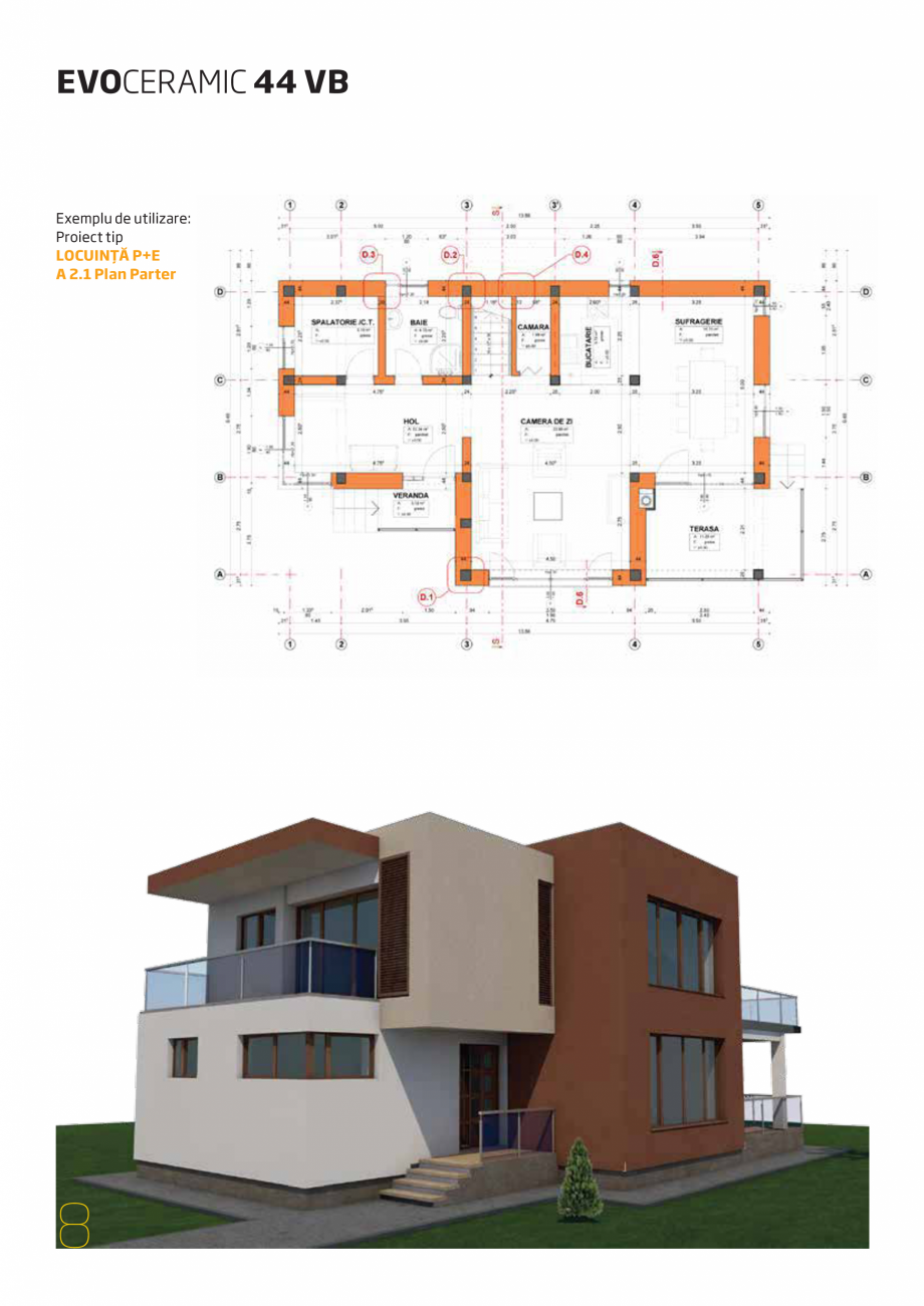 Pagina 8-Detalii de executie CEMACON EVOCERAMIC 44 VB Instructiuni montaj, utilizare Romana Str. Dorobantilor...