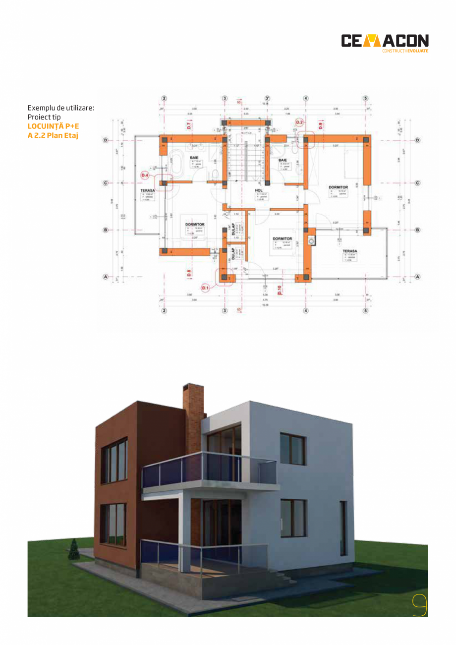 Pagina 9-Detalii de executie CEMACON EVOCERAMIC 44 VB Instructiuni montaj, utilizare Romana i: Business...