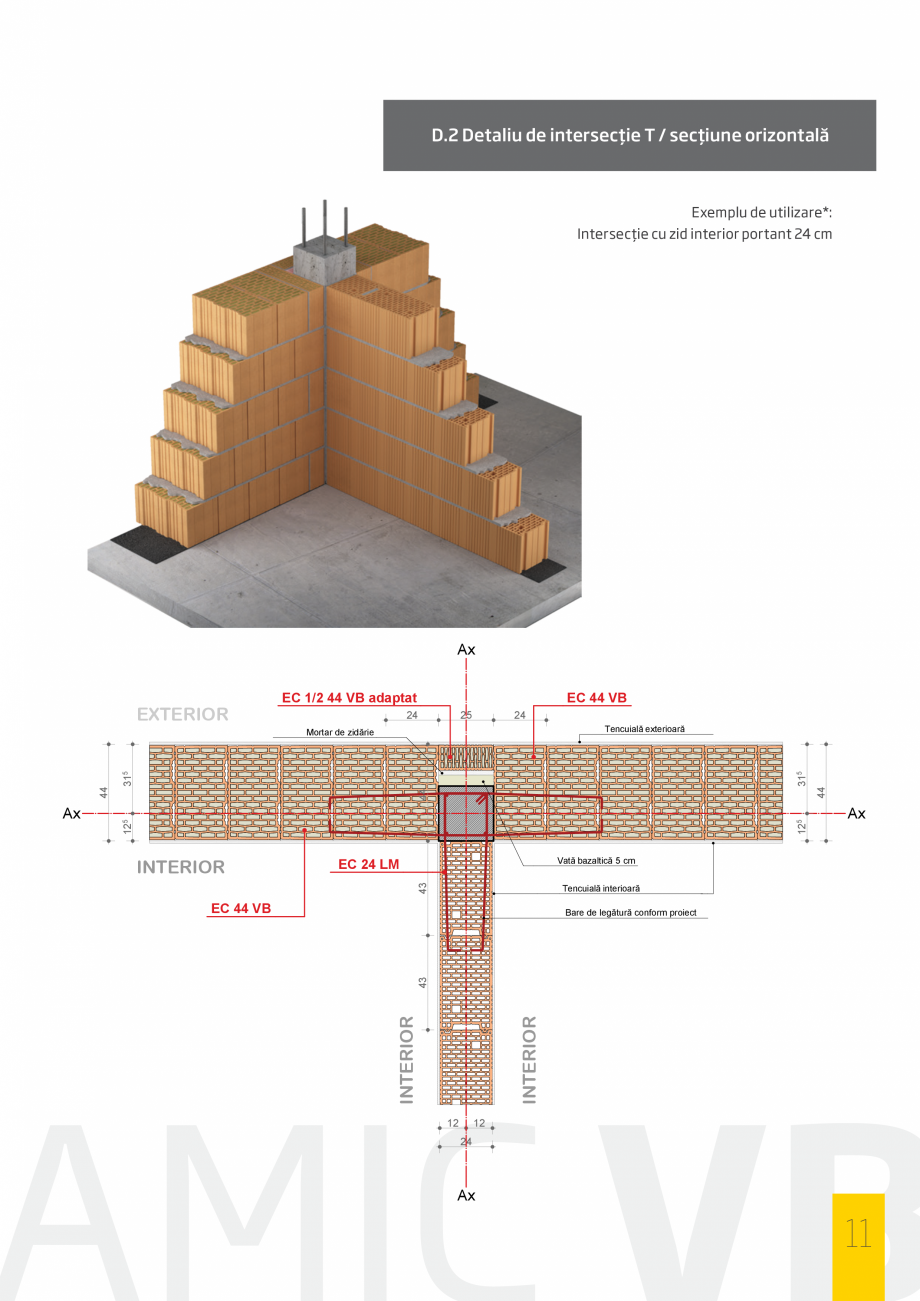 Pagina 11-Primul bloc ceramic portant cu vata bazaltica integrata CEMACON EVOCERAMIC 44 VB, EVOCERAMIC 1/2...