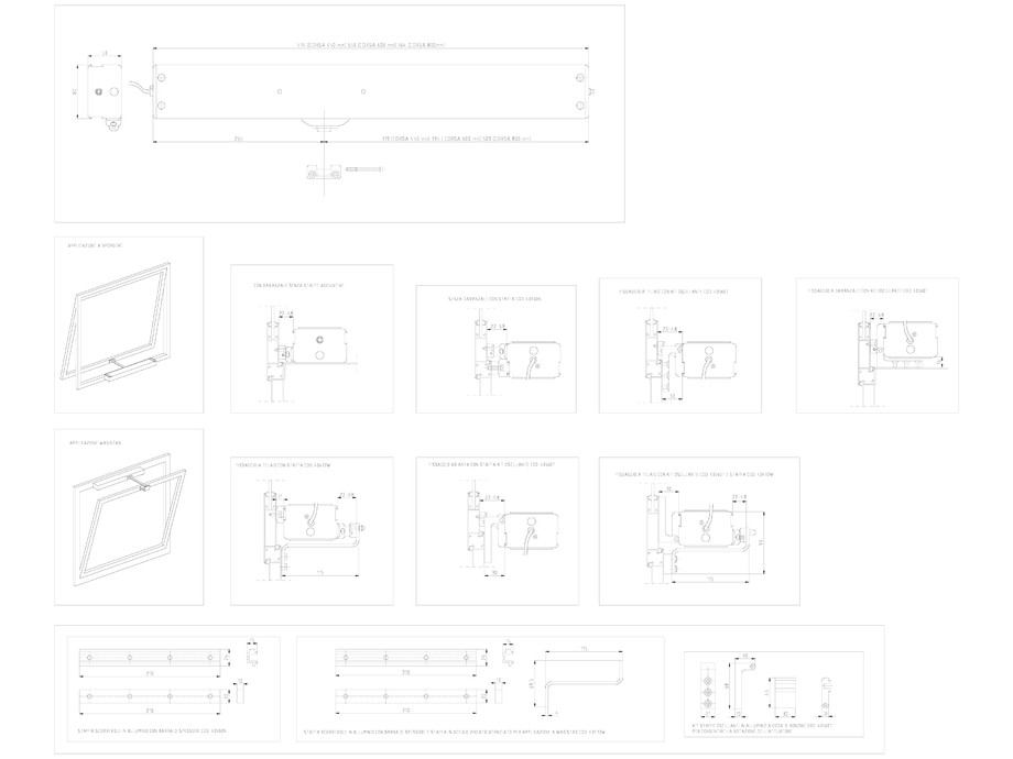 Pagina 1-CAD-DWG Actuator electric cu lant SUPERMASTER cursa maxima 800mm KADRA Detaliu de montaj 