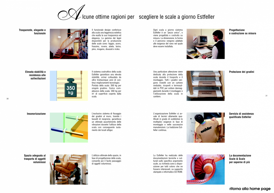 Pagina 16-Scari interioare drepte si balansate din lemn ESTFELLER ELITE, FANTASY, GLASS DESIGN, INOX DESIGN,...