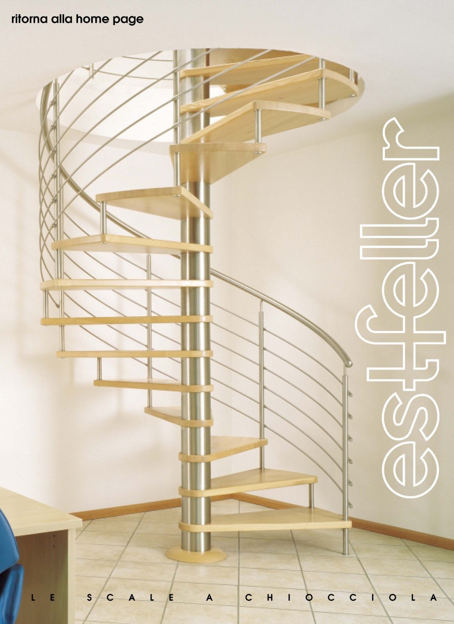 Pagina 1-Scari interioare elicoidale din lemn ESTFELLER TREND Spirala Catalog, brosura Italiana La qualità...
