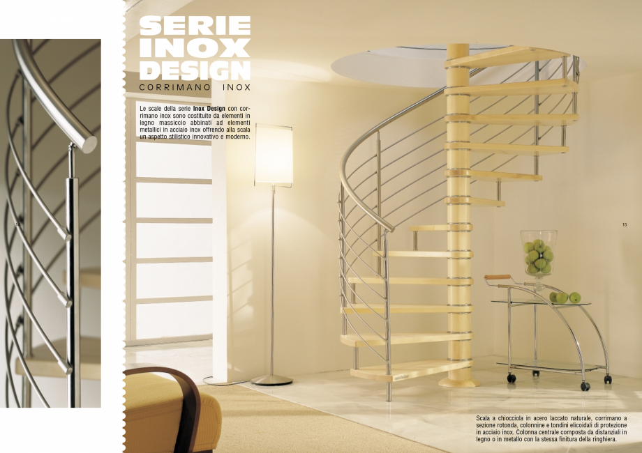 Pagina 8-Scari interioare elicoidale din lemn ESTFELLER TREND Spirala Catalog, brosura Italiana Spessore del ...