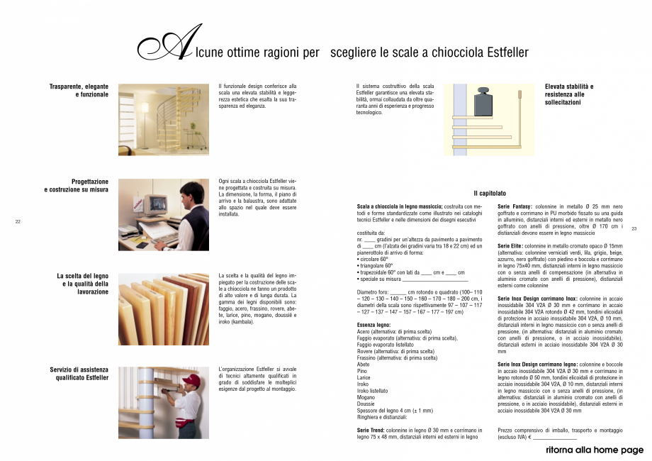Pagina 12-Scari interioare elicoidale din lemn ESTFELLER TREND Spirala Catalog, brosura Italiana 