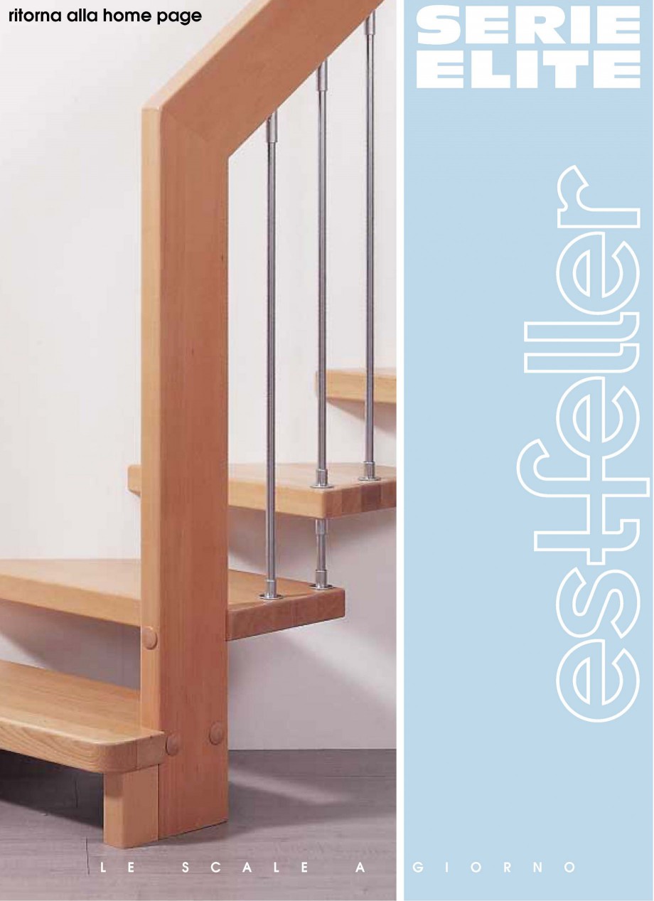 Pagina 1-Scari interioare ESTFELLER ELITE Catalog, brosura Italiana La qualità esclusiva dei legni impiegati...