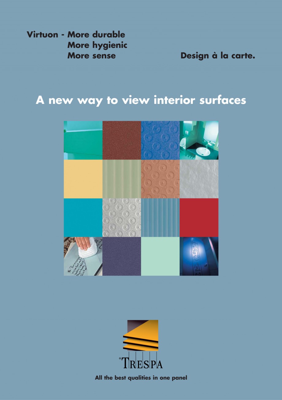 Pagina 1 - Placaje HPL pentru interior TRESPA VIRTUON Catalog, brosura Engleza Virtuon - More...