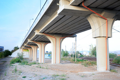 Pasaj peste calea ferata Alba Iulia Prefabricate din beton pentru infrastructura rutiera